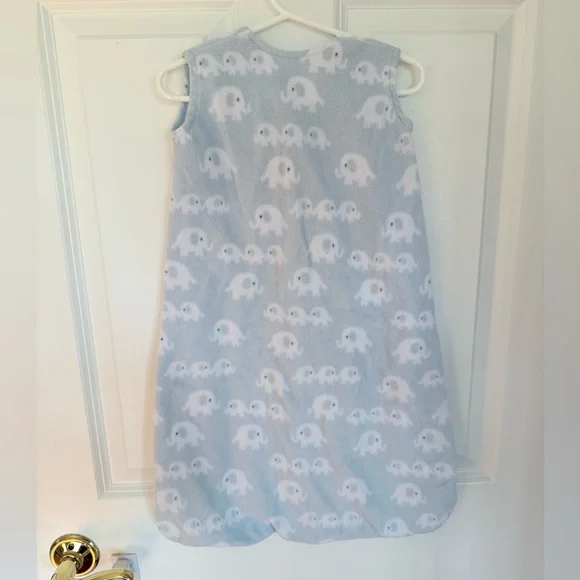 HALO SleepSack, Micro- Fleece Elephant Print Sleep Sack - Size S (0-12m) - Picture 3 of 4